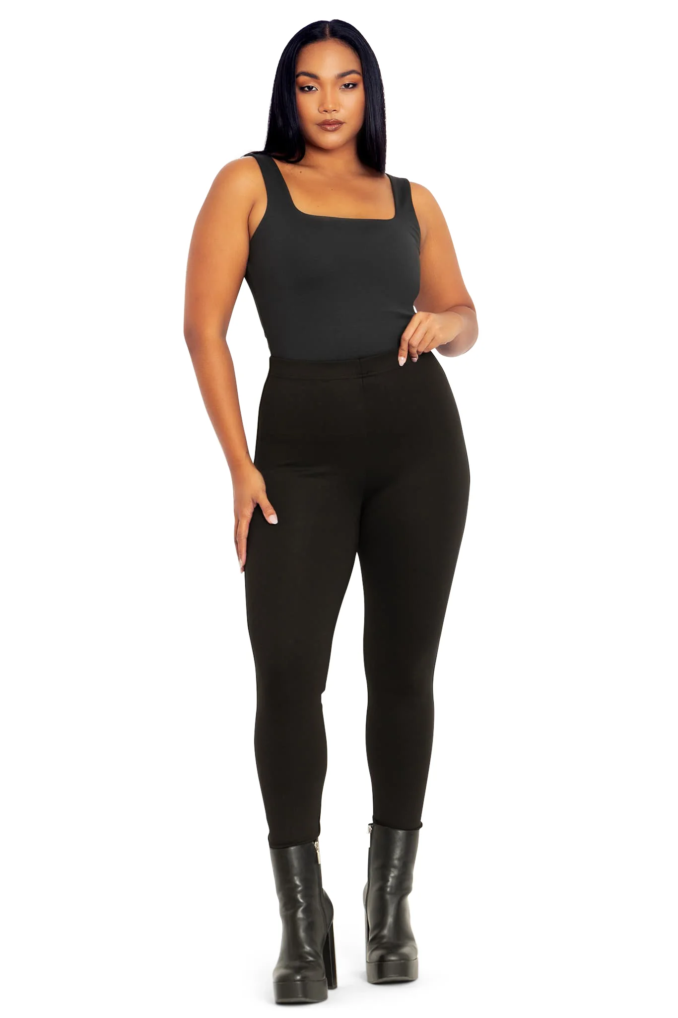 Cosy High Waisted Pocket Leggings - Image 4