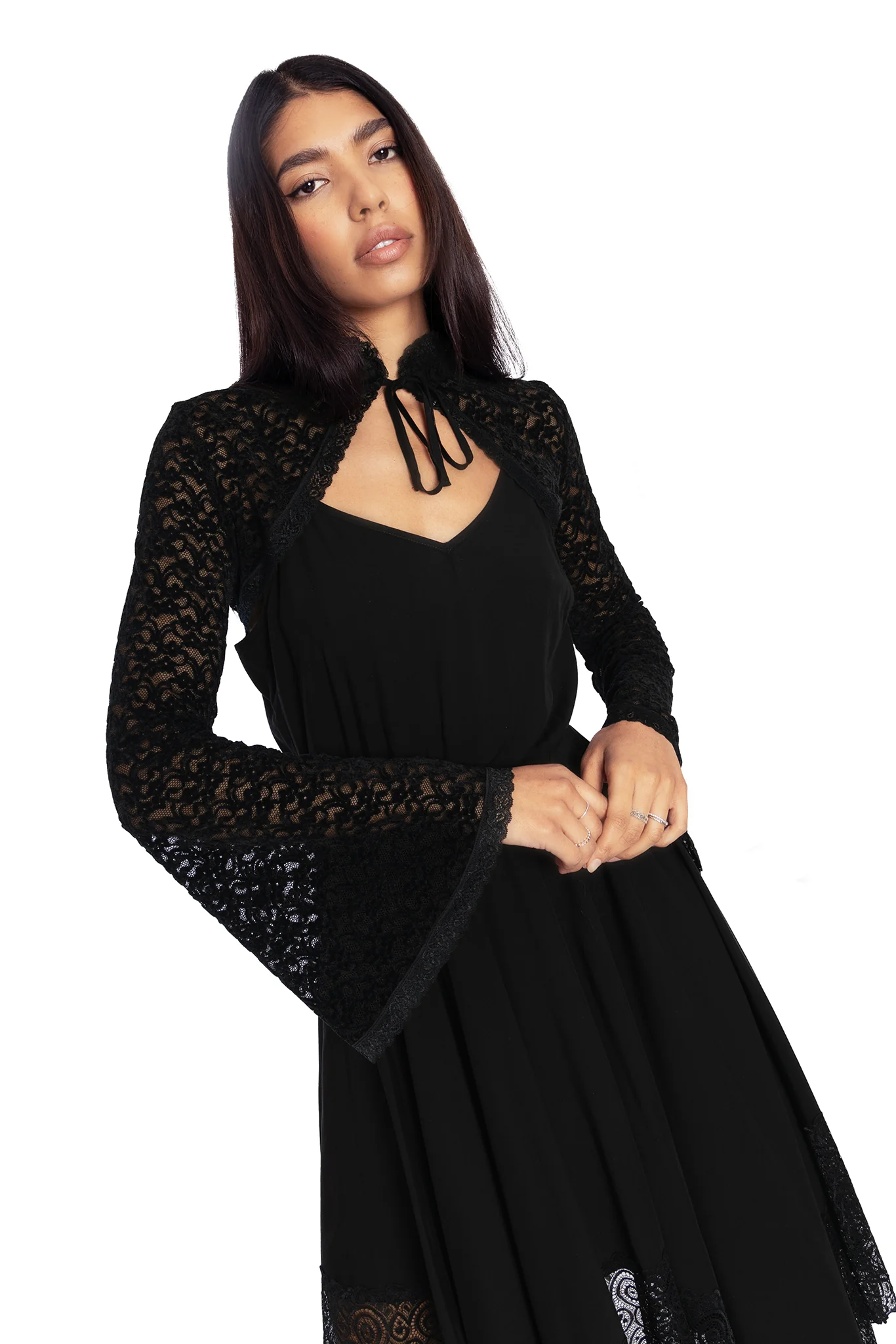 Nature Witch Velvet Lace Shrug - Image 7