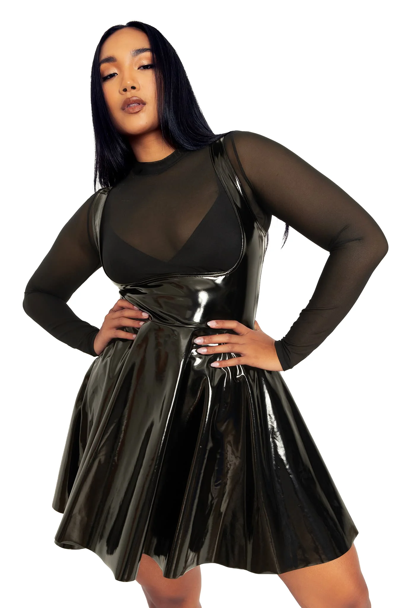 Show Us Ya Tops PVC Underbust Dress - Image 9