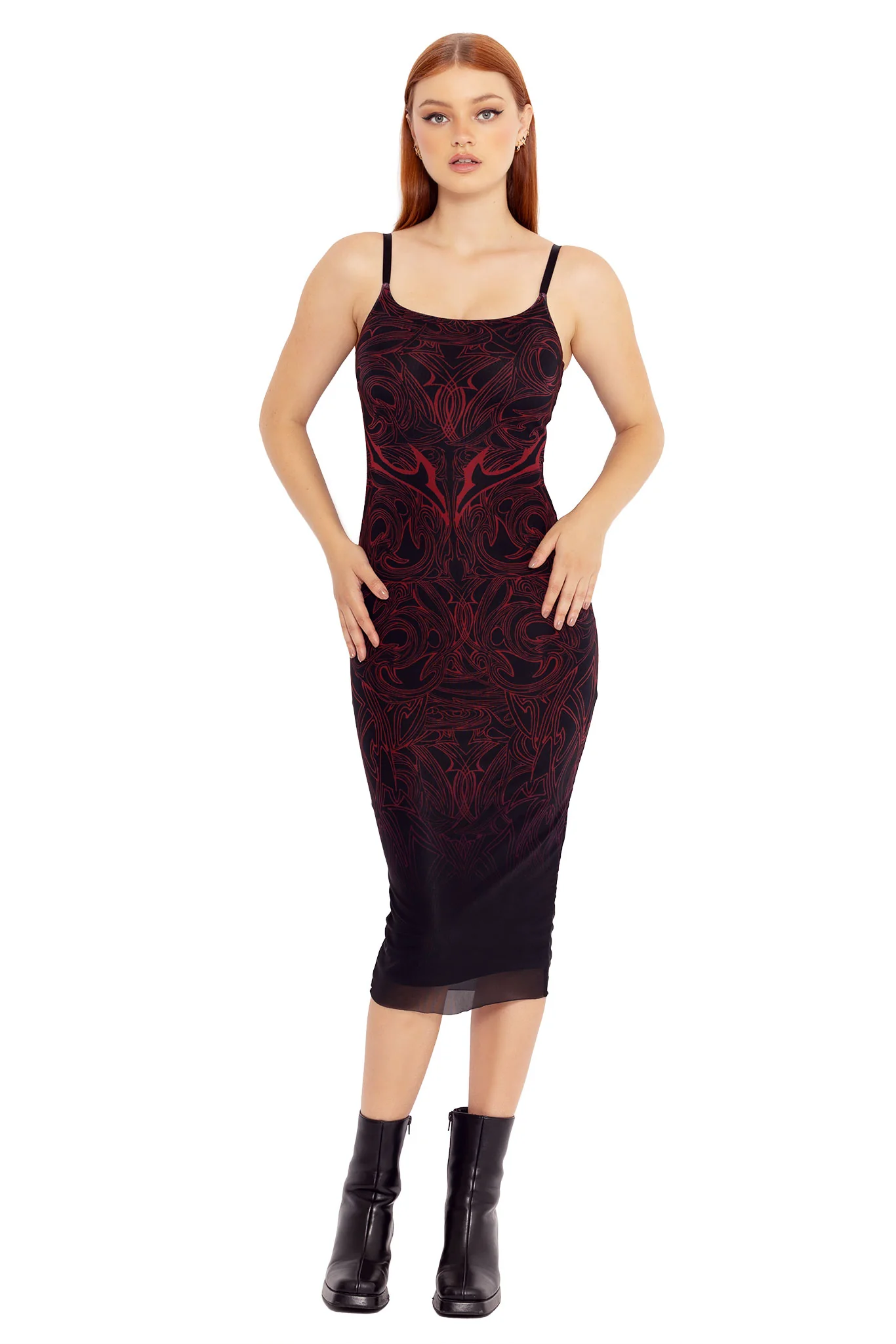 The Dreaded Refuge Sheer Bodycon Slip Dress - Image 6