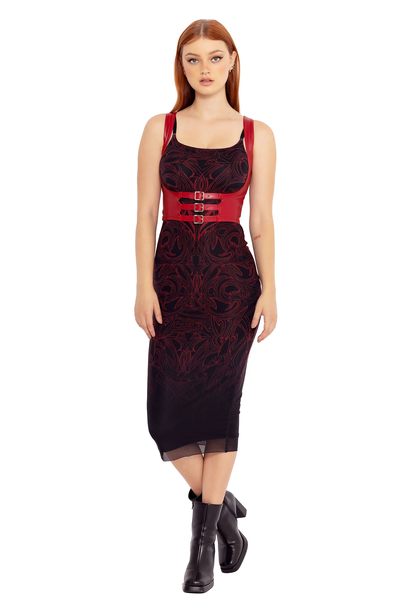 The Dreaded Refuge Sheer Bodycon Slip Dress - Image 8